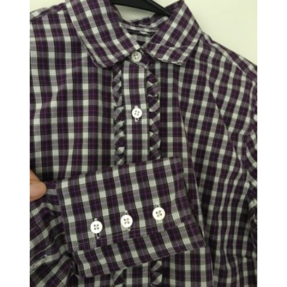 Lands' End Ruffle Button Up Blouse - Picture 2 of 4